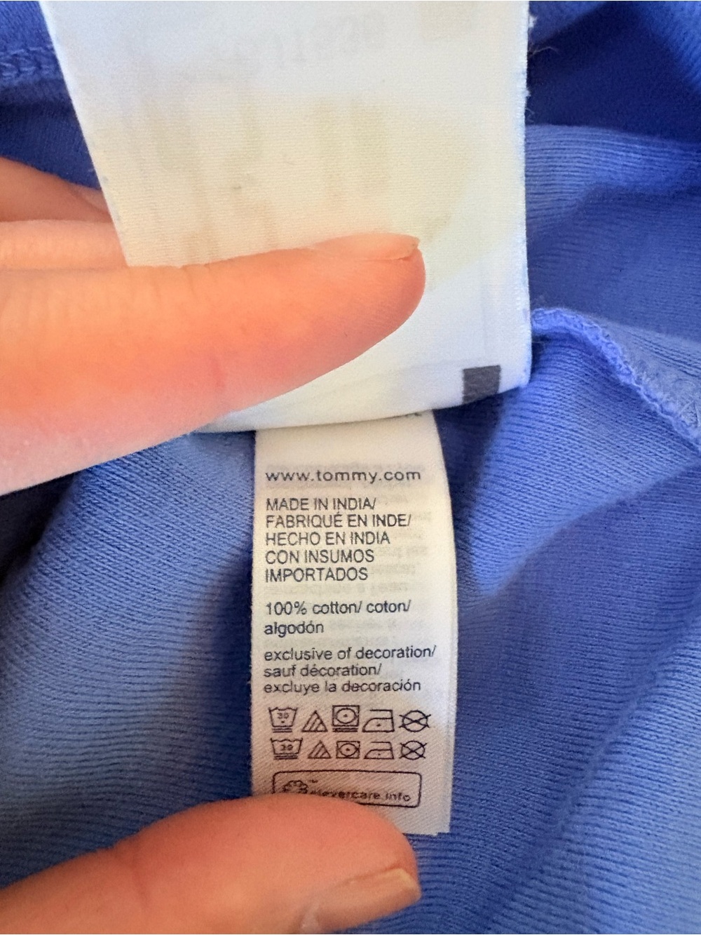 Tommy Hilfiger Light Blue Short-Sleeve Polo with Zip - Picture 5 of 5